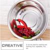 Hemoton Stainless Steel Rice Washing Bowl Kitchen Strainer Colander Bowl Fruit Vegetable Washing Basket for Rice Food Pasta Colander Drain Basket