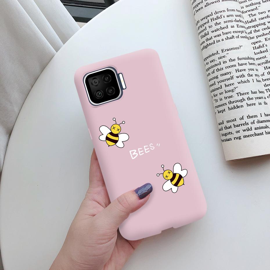 For OPPO Reno 4 Lite Case For OPPO Reno 4 Lite A73 A93 A 93 73 F17 F 17 Pro F17Pro Phone Case Soft TPU silicone Back Cover Funda