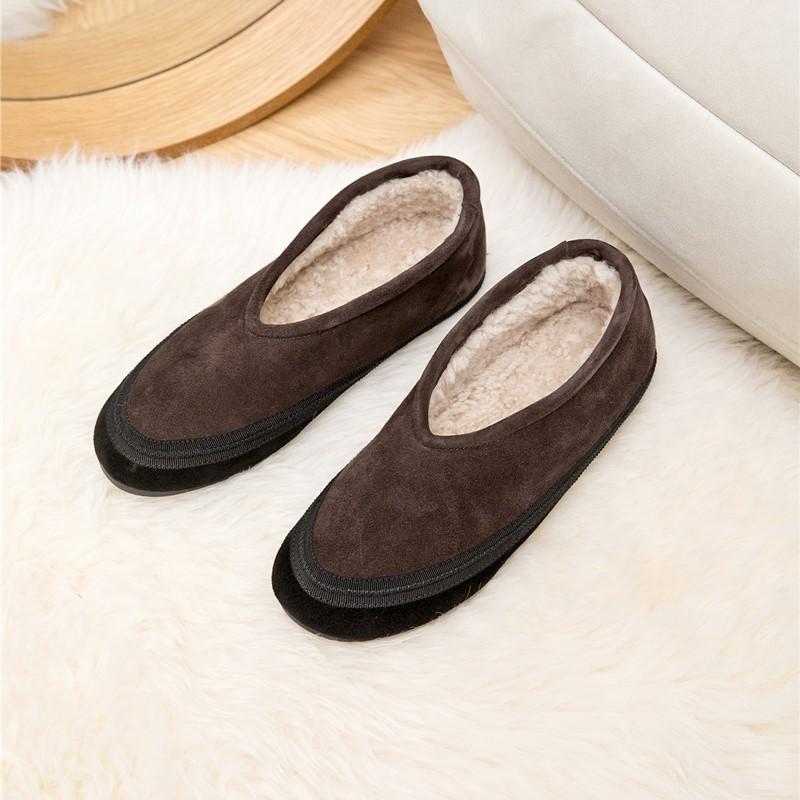 

Fashion AIYUQI Flat Snow Boots Women s Genuine Leather 2025 Large Size Non-slip Women s Winter Shoes Comfortable Warm Women Ankle Boots 35 коричневый