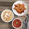 Creative Dry Pot Bowl Alcohol Candle Plate Set Ceramic Heating Furnace Heat Preservation Dish Water Boiled Fish Plate Tableware