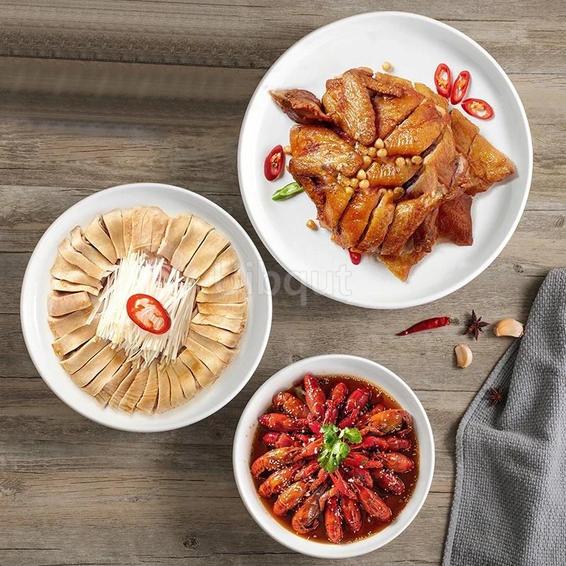 Creative Dry Pot Bowl Alcohol Candle Plate Set Ceramic Heating Furnace Heat Preservation Dish Water Boiled Fish Plate Tableware