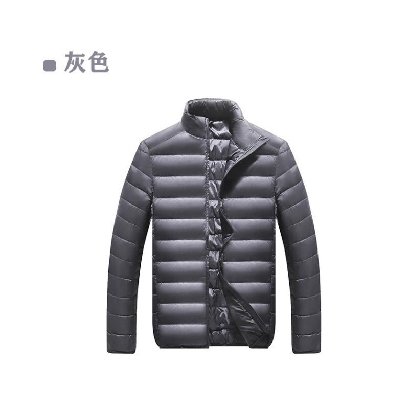 Podzimní a zimní móda Stojáčkový límec Bunda Pánská ležérní všestranná jednobarevná zapínací kardiganový top