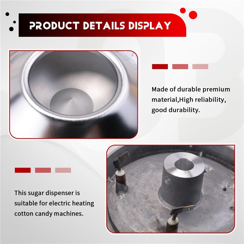 M-Modern-Sugar Header Candy Floss Cotton Candy Machine Boiler Candy Outlet Device Rotate Parts For Cotton Candy Maker