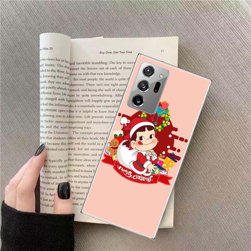 F-Fujiya M-Milky P-Peko C-chan Cartoon Phone Case For Samsung Galaxy S25 Edge S24 S23 FE S22 S26 Ultra S21 S20 S10 Plus Capa