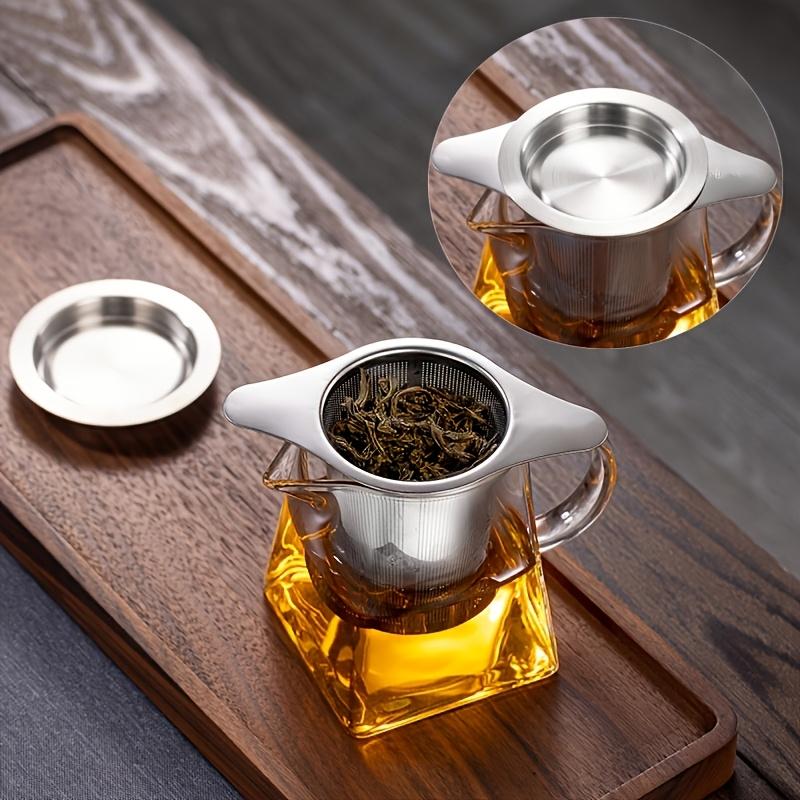 1Pc stainless steel tea filter, stainless steel loose leaf tea filter, diffuser bracket filter for mug