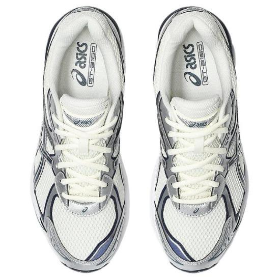 Asics GT-2160 Comfortable Durable Running Shoes Unisex Sneakers Off-White Silver Blue 1203A275-117