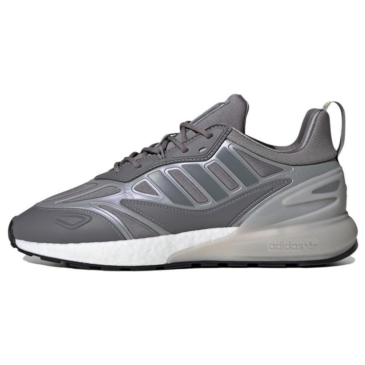 Adidas Originals ZX 2K Boost 2.0 Comfortable Mesh Non-Slip Durable Low-Top Marathon Running Shoes Unisex Sneakers Dark-Gray GW0623