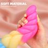 Women's Hemp Rope New Anal Plug Special-shaped Silicone Penis Soft Mixed Color Simulation Masturbator