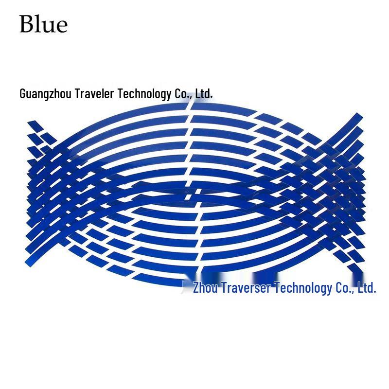 Reflective Rim Tape for 17"-18" Wheels - Suitable for Honda Kawasaki Motorcycles and Cars
