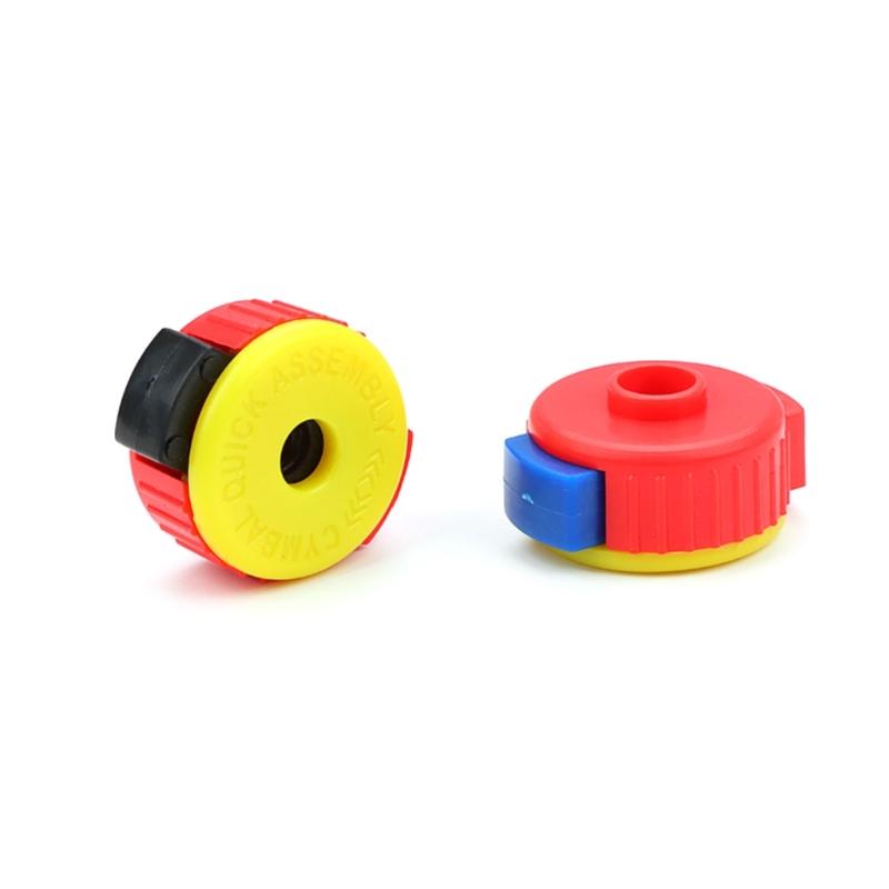 

2 Pcs Lightweight Plastic Cymbal Nuts Quick Release Cymbal Nut & Cymbal Mate for Percussion Replacement Parts Durable 1