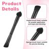 2 Pcs Dual Ended Hairline Brushes, Hairline Concealer Brush Set with Sponge Tip and Soft Bristles for Covering Hair Root Travel Makeup Brush Set for