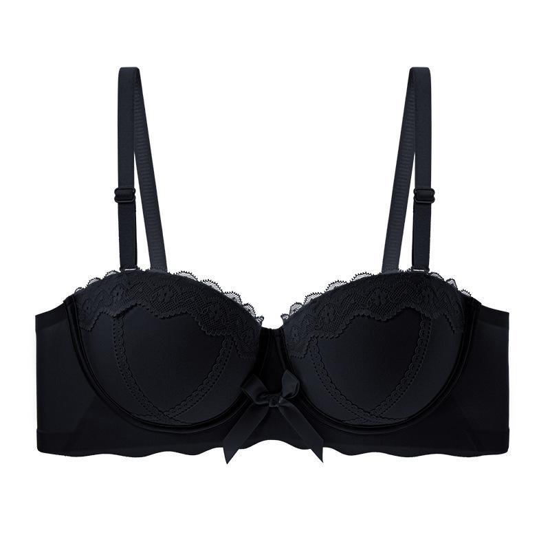 Half Cup Bra for Women Gathering Sexy Lingerie Leopard Print Push Up Bra