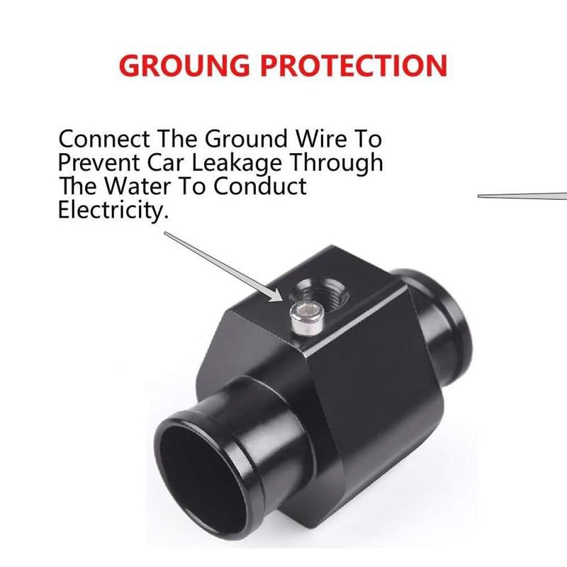 Car Modification Water Temperature Sensor Head Joint Sensor Radiator Adapter 1/8NPT Digital Water Temperature Gauge Voltmeter