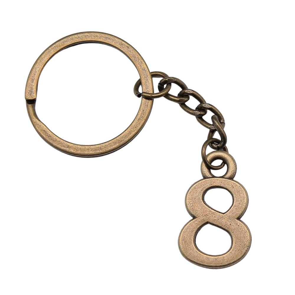 Brelok 28mm Numerowane Tabliczki Minimalistyczne Komponenty Biżuterii QY033