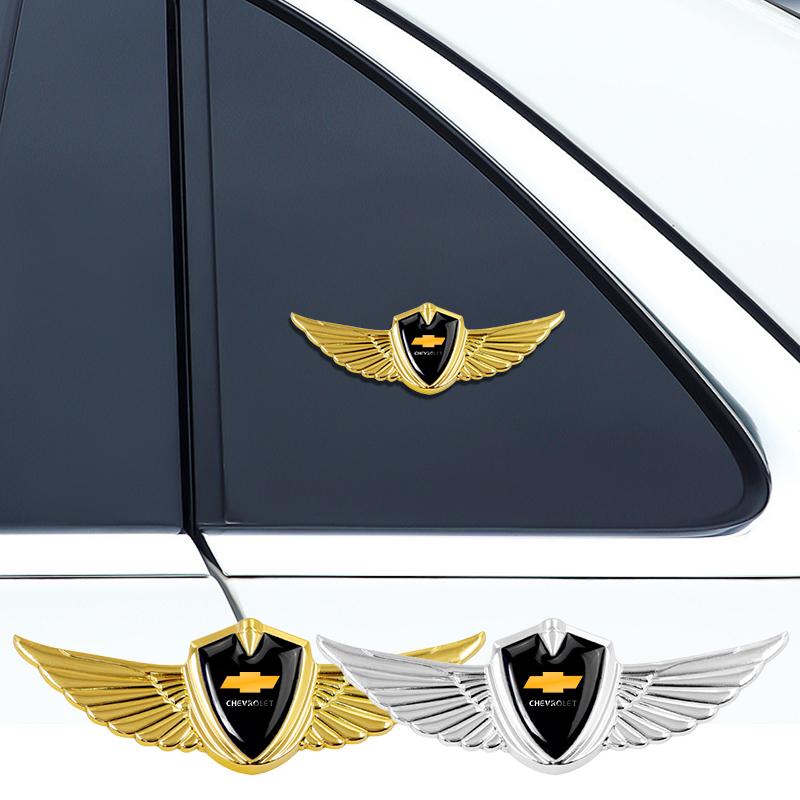 Hot 3D Wings Metal Shield Logo Metal Sticker Decorate Car For Chevrolet Colorado