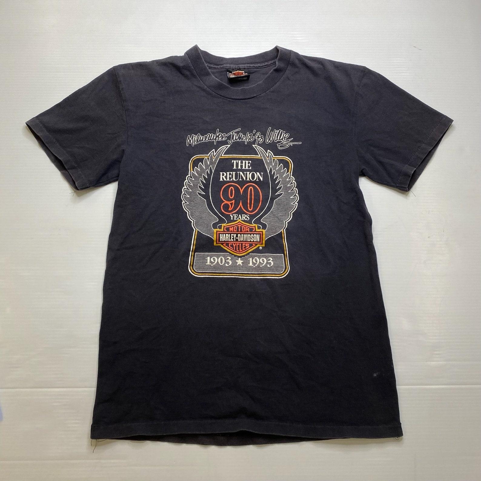 1993 90th Sturgis Reunion Motorcycle T shirt Sz XL (A3425) XL