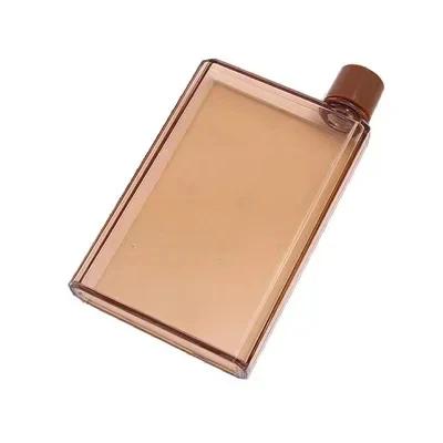 

AS Bpa Free Flat Water Bottle A5 A6 Paper Cup Botlte Clear Book Portable Paper Pad Water Bottle Flat Drinks Kettle Paper Bottle A6-350ML