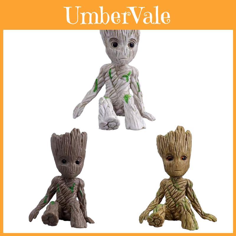 Exclusive Cross-border Scenic Area Marvel Avengers Groot Cake Topper Solid Design