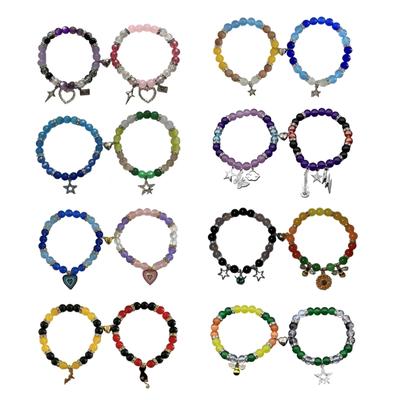 Magnetic Couple Bracelets for Lovers Heart Designd Deep Connection Comfortable Wear for Daily Use and Romance Occasions