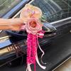 Wedding Car Decoration Set: Ribbons, Flowers, Mirror Arrangements, Double Happiness Stickers