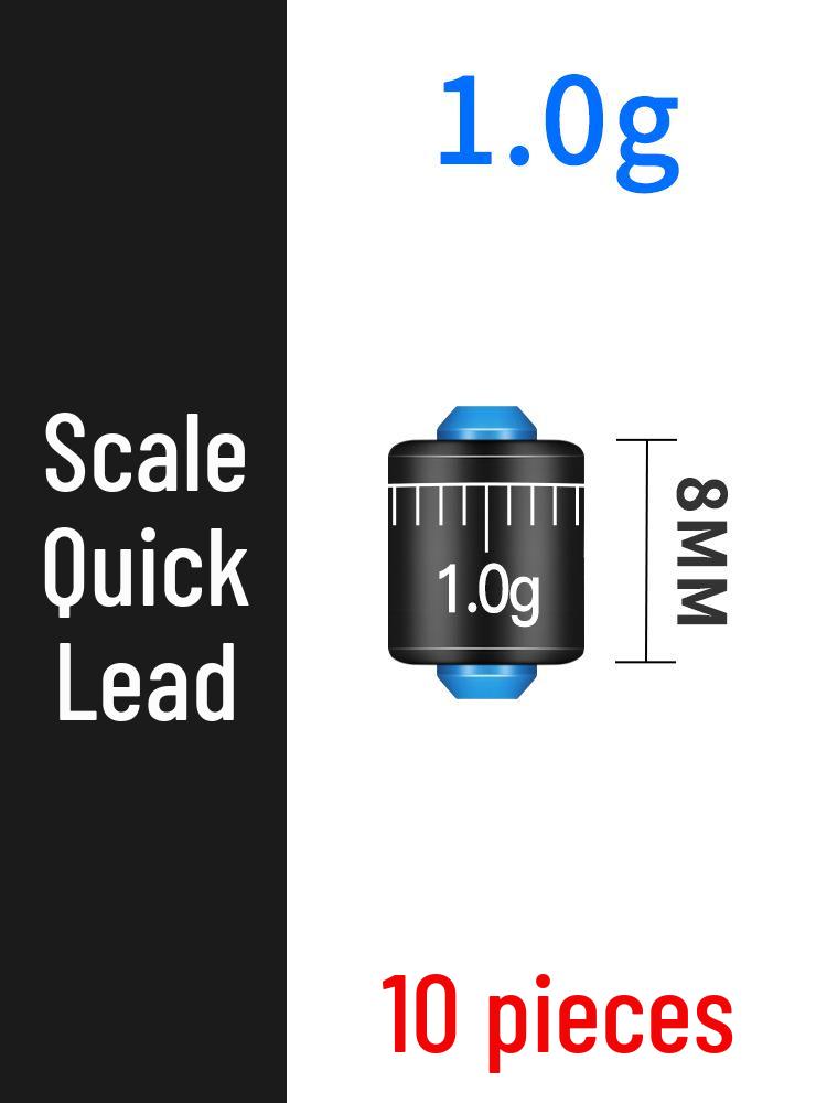 Регулируемые свинцовые рыболовные грузила и набор снастей - Быстросъемные свинцовые грузила (в ассортименте по граммам) с держателем для катушки