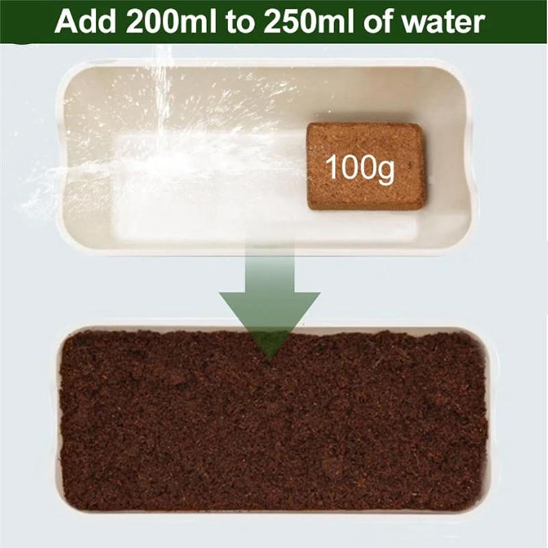 AD23-10Pcs Organic Coconut Fiber For Plants, Organic Coconut Bricks, Natural Organic Compressed Coconut Durable Easy To Use