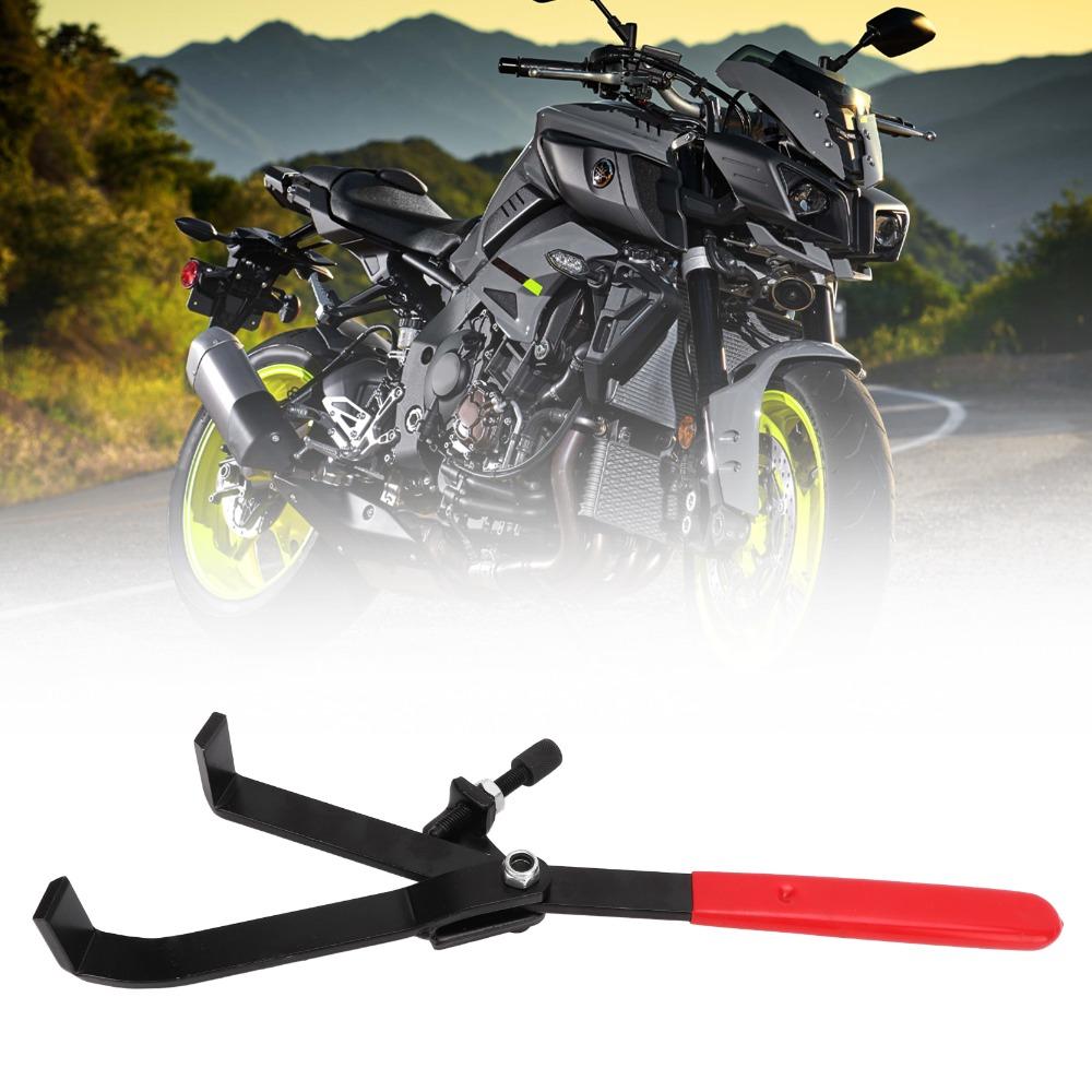 Adjustable Clutch Holder Wrench Carbon Steel PVC Grip Flywheel Holder Spanner Universal 68-125mm Flywheel Sprocket Wrench