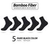 HSS Brand Bamboo Fiber Men Socks 5pairs/lot New Classic Business Long Socks Summer Winter Casual Man Dress Sock Big Size EU38-45