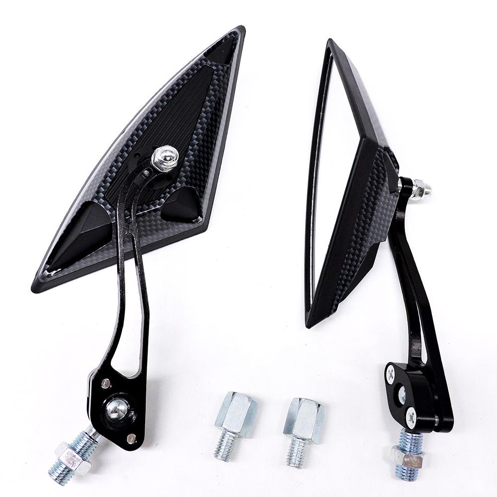 Kolip 1 Pair Motorcycle Rearview Mirror Reversing Auxiliary Side Mirrors Universal M10 Screw Modified Accessories