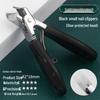 Stainless Steel Slanted Tip Nail Clippers - Large Opening Anti-Splash Cutter for Deep Nail Grooves