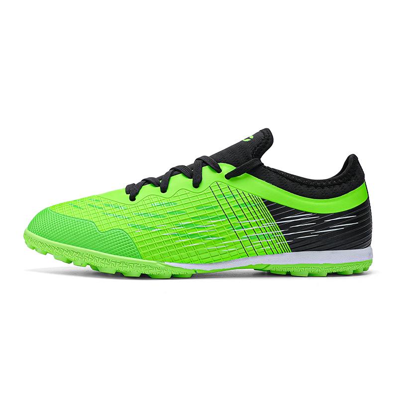 Unisex Non-Slip Black TF Soccer Shoes - Inspired by Ronaldo & Messi for Teens & Adults