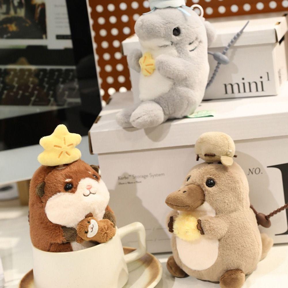 Stuffed Animal Shark Platypus Toys Sea Animal Stuffed Otter Doll  Birthday Gift