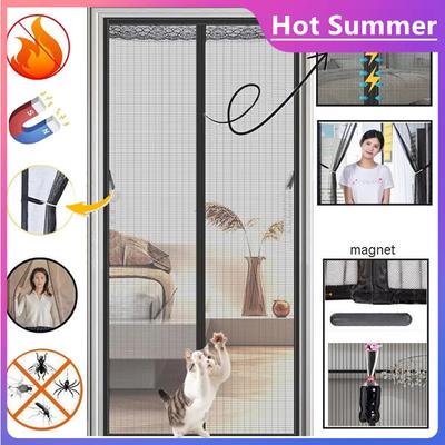Sommer Anti Moskito Tür Vorhang Magnetische Bildschirm Tür Vorhang Mesh Automatische Schließen Tür Bildschirm Tür Netting Küche Bildschirm Mesh