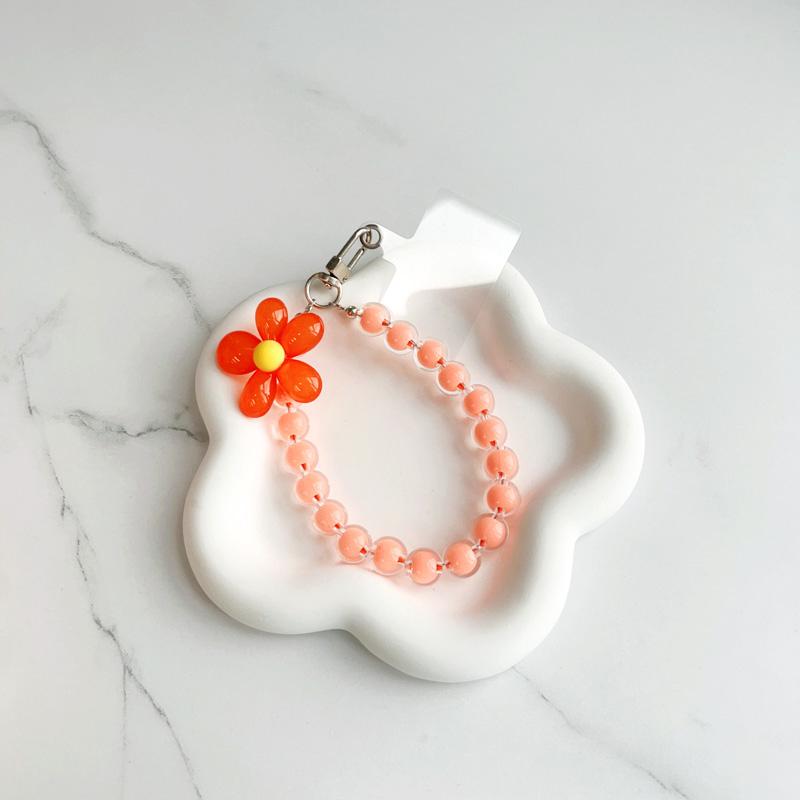 Macaron Color Mobile Phone Lanyard Wrist Strap Women's Hand-held Chain Short Anti-lost Cell Phone Case Cute Lanyard Key Pendant