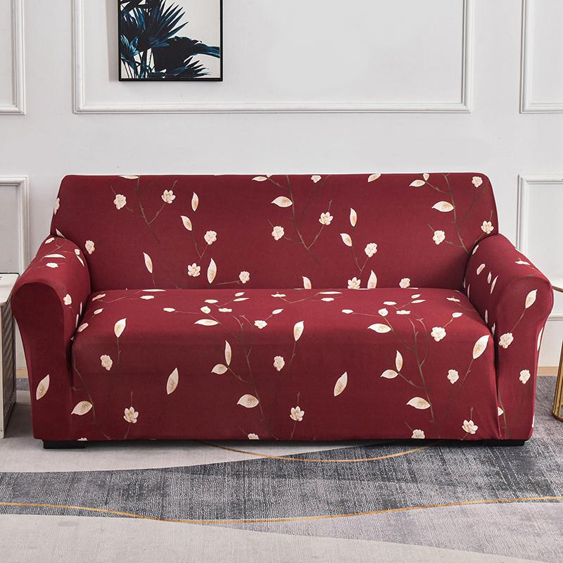 

Эластичные чехлы с цветочным принтом, эластичные чехлы для диванов для гостиной, угловой чехол для дивана, секционный чехол для кресла 1/2/3/4 сиденья 1-seat 90-140cm