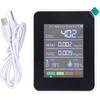 Air Quality Monitor 5-in-1 Detector for CO2, TVOC, HCHO LCD Display Temperature Humidity Detector