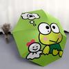 1pc Keroro Frog & Snowman Automatic Opening/Closing Umbrella - Portable 3-Fold Design, 8-Bone Iron Frame Outdoor Umbrella - Perfect Gift for Fans, Tra