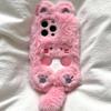 Autumn Winter Cute Plush Cat Phone Case for IPhone 15 14 Pro Max 11 13 12 Mini XR 6 8 7 Plus X XS SE Cute Cover Shockproof Case