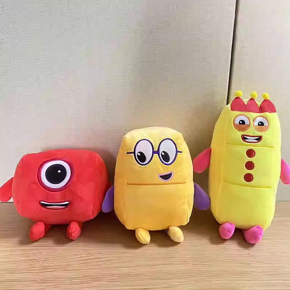 New Cartoon number Plush Doll Toy Educational Stuffed Movie TV number Toys Kids Gift early childhood education doll