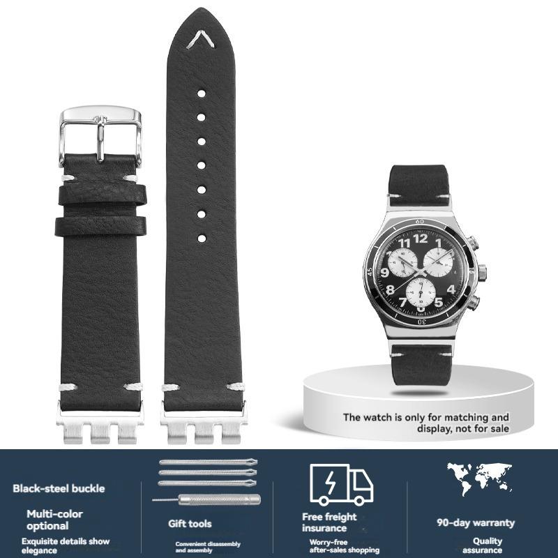 

Для Swatch YVS420 YVS454 YVS451 YVS400 Серії М який Італійський Телячий Шкіряний Ремінець для Годинника Ремінець 21мм Теляча Шкіра Вінтажний Наручний Ремінець 21mm