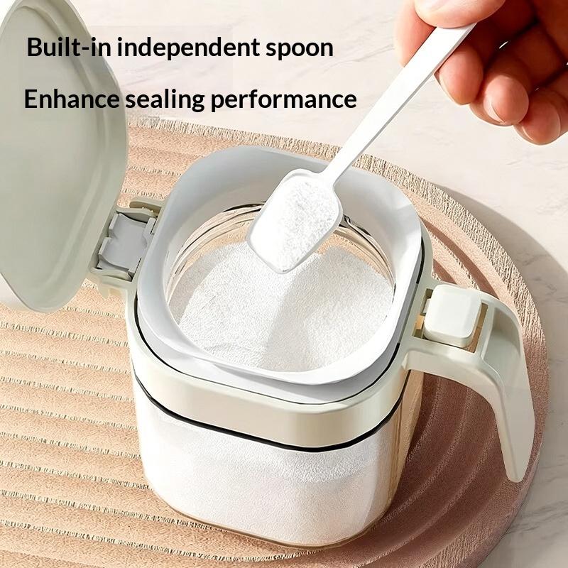 Spice Box Separate Spoon Seasoning Container Home Sealed Moisture-Proof Salt Jar Seasoning Bottle Jars Bottle Kitchen Tool