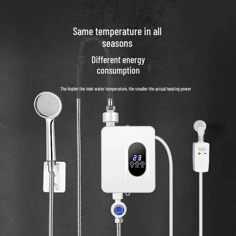 Compact German Electric Water Heater: Instant Heat, Easy Install, Constant Temperature for Shower & Bath