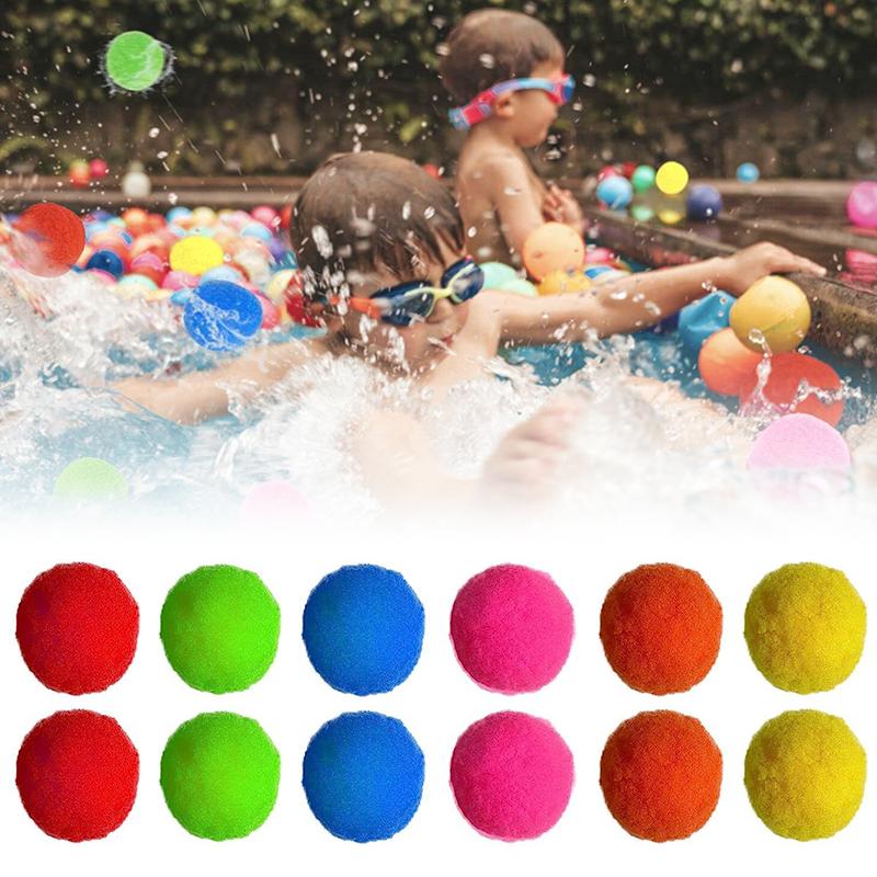 1020425060 Stück Weiche Wasserkugeln Squishy Sommerspielzeug für Kinder Außenpool Strand Lustig Wiederverwendbar Bunt Sportspiele Requisiten Zyf