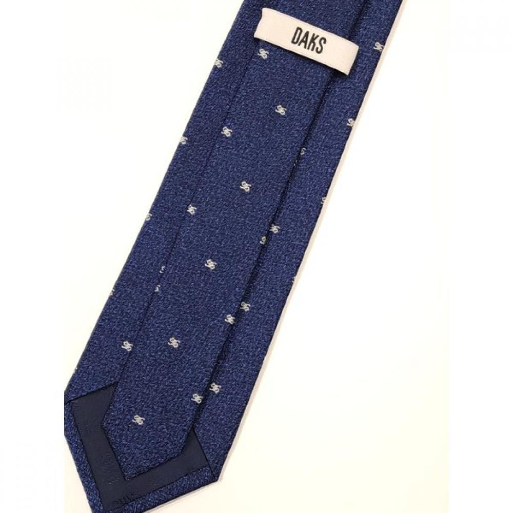 Daks 2026 Ss Logo Pattern Navy Tie  Dmg1acf1222n1 