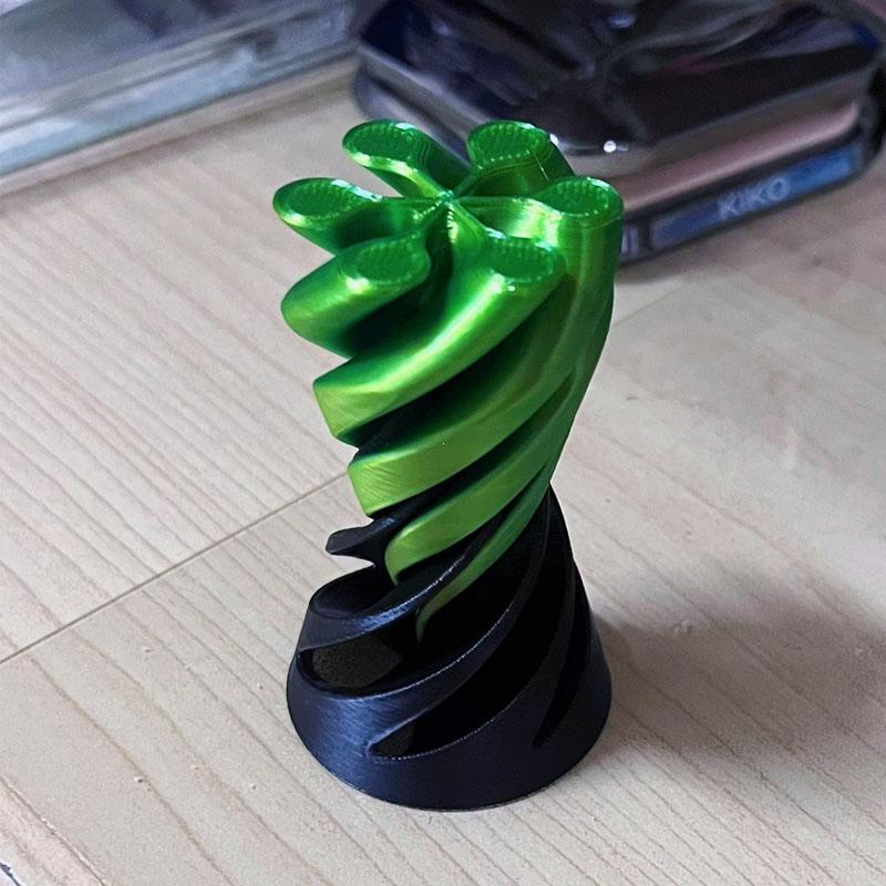 3D Printed Spiral Fidget Toys Decompression Spinning Three-Dimensional Structure Fingertip Dual Color Stress Relief Toy Desk Toy