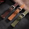 20/22mm Vintage Genuine Leather Watch Strap Stitching Cowhide Watchband for Omega Watches Wrist Band Quick Release Bracelet Belt
