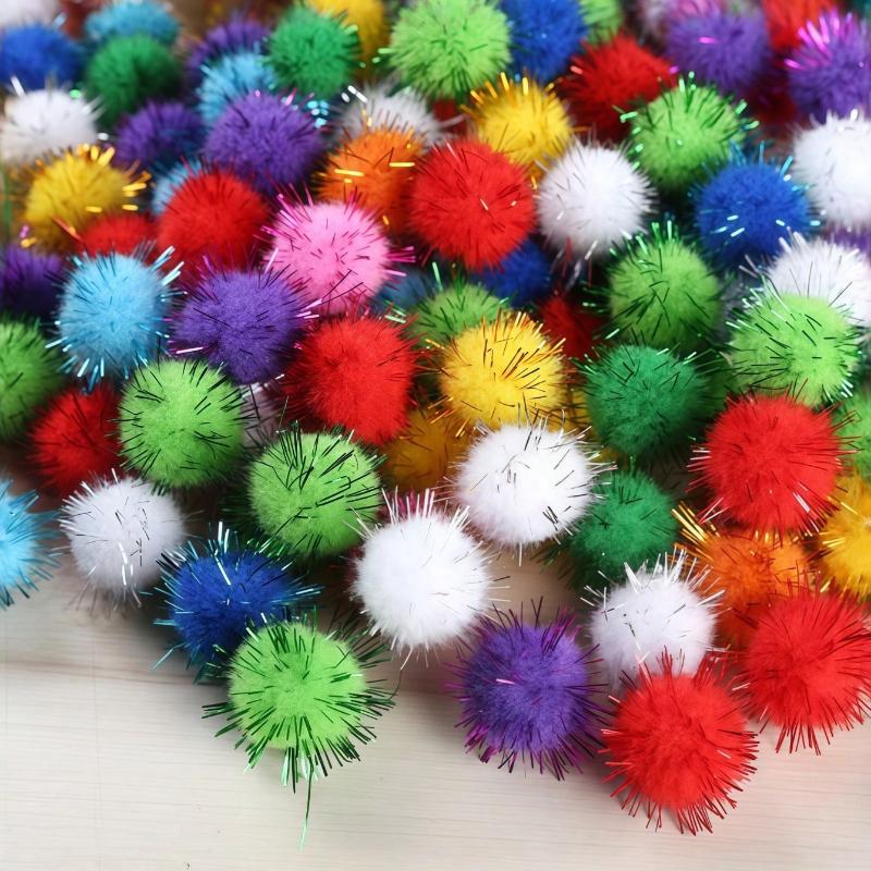 Random Color Plush Ball Cat Toys, Soft Interactive Stress Relief Toys For Pets