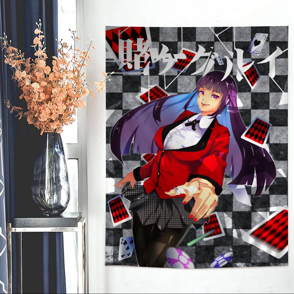 Japanese Manga Kakegurui Hanging Bohemian Tapestry Hippie Wall Hanging Bohemian Wall Tapestries Mandala Wall Hanging Home Decor