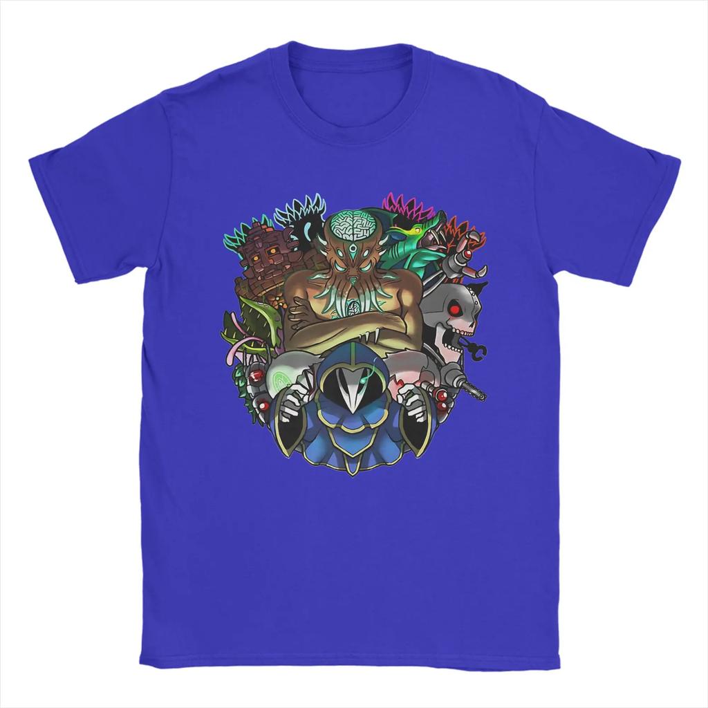 Herren Terraria Spiel T-Shirt Reines Baumwollkleidung Lustige Kurzarm Rundhals T-Shirts Bedruckte T-Shirts