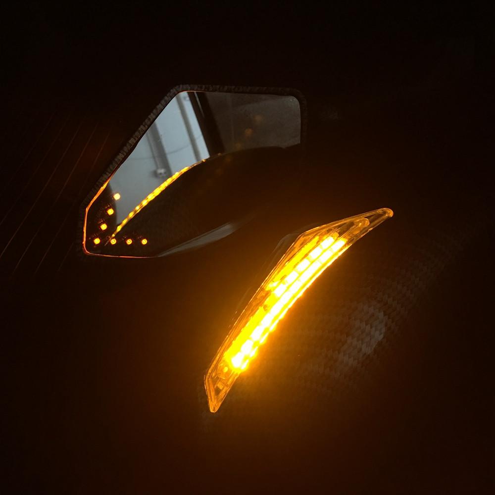 Motorcycle Rearview Mirrors Turn Signals Indicator LED Lights FOR Honda CBR1100XX CBR 1100 CBF1000 VTR 1000 F